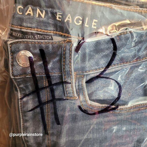 American Eagle Jeans 2 L Super Hi Rise Jegging 360 Next Level Stretch - Picture 13 of 13